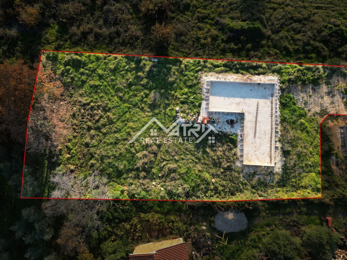 Marčana okolica, ekskluzivna vila z razgledom na morje, nedokončana gradnja