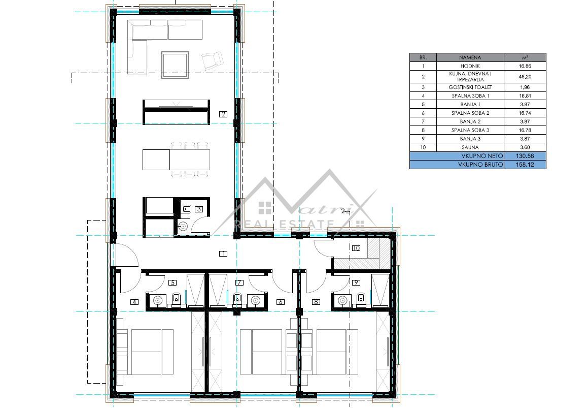 Poreč okolica, gradbena parcela s projektom