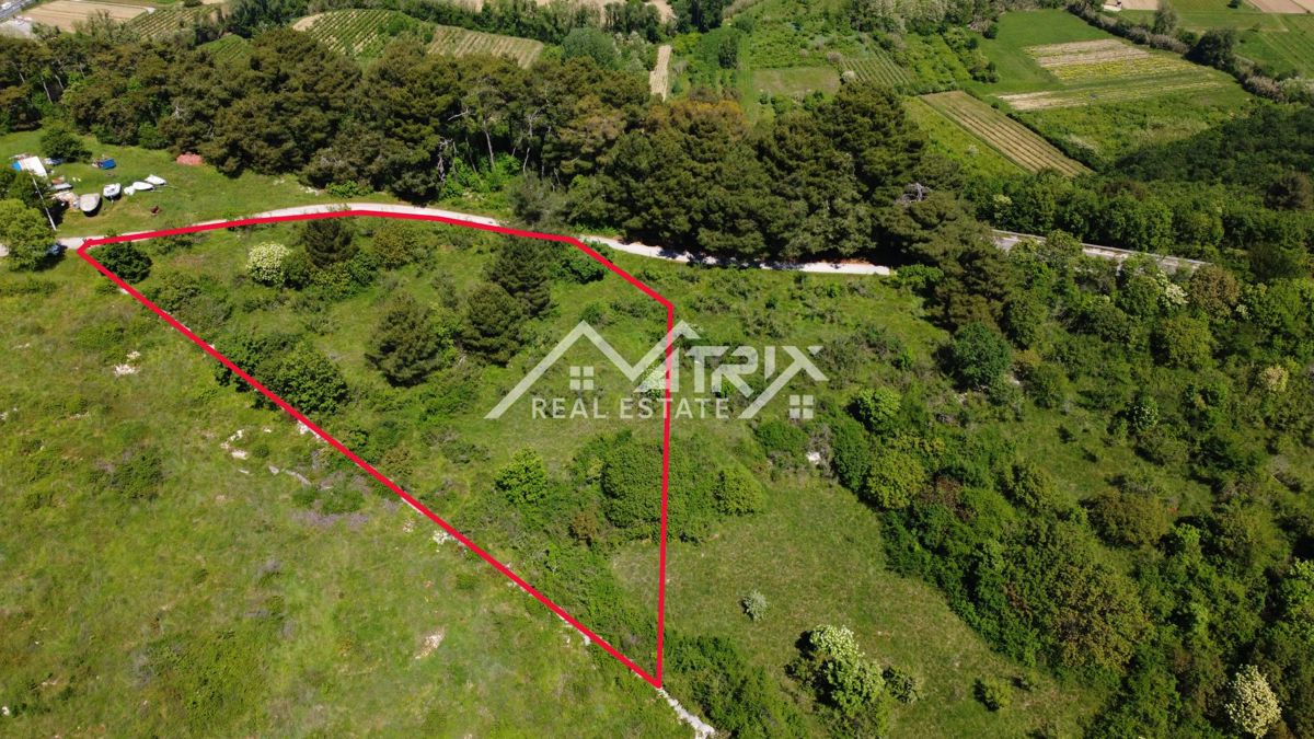 Buj okolica, zazidljivo zemljišče s projektom