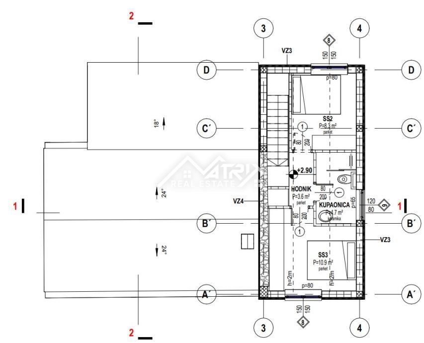 Svetvinčenat, Vila s bazenom v srcu Istre