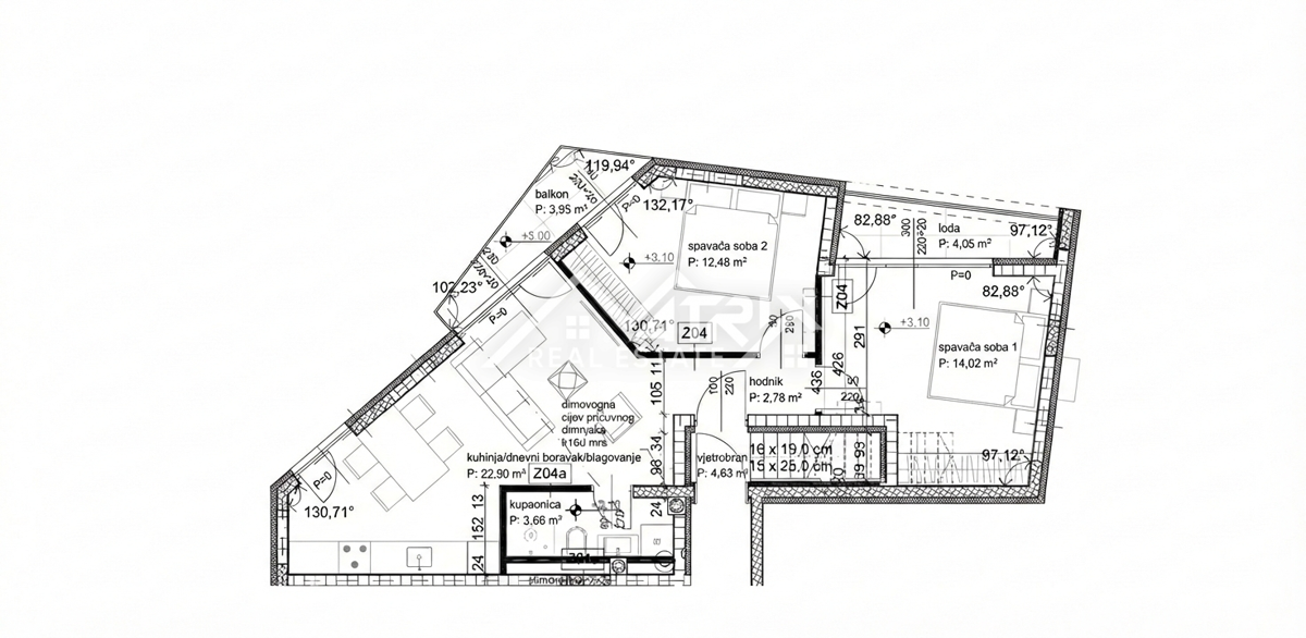 Poreč okolica, 2-sobno stanovanje z ložo in teraso
