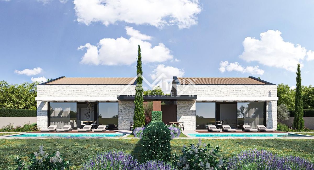 Poreč, Moderna enonadstropna hiša z bazenom 5 km od morja