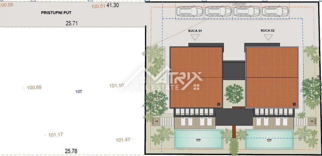 Poreč, Moderna enonadstropna hiša z bazenom 5 km od morja