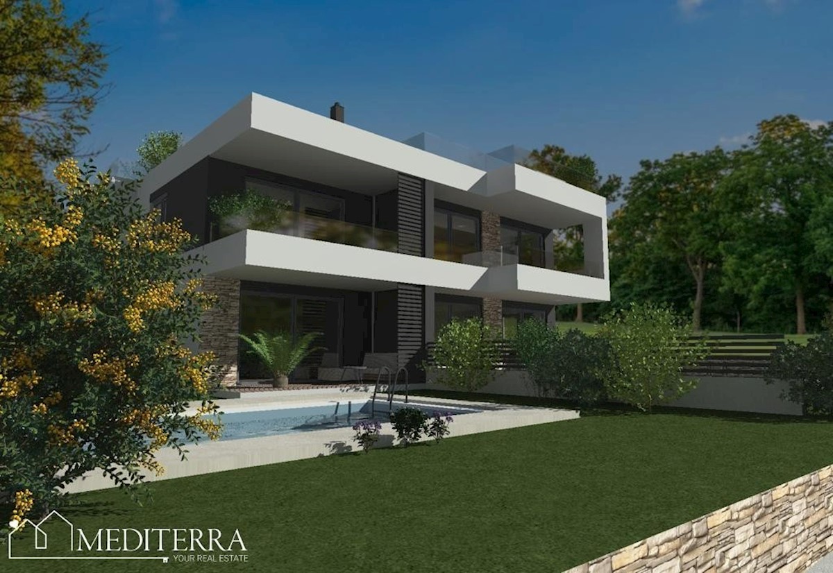 Contessa Residence 5., stanovanje 1., z bazenom v pritličju, novogradnja, Novigrad, Istra