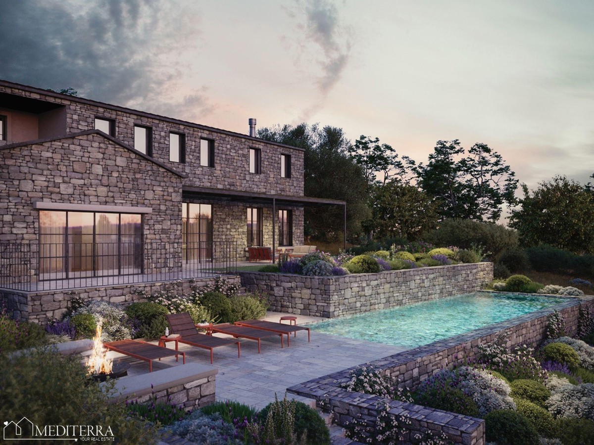 Vila s čudovitim pogledom na morje, Brtonigla, Istra