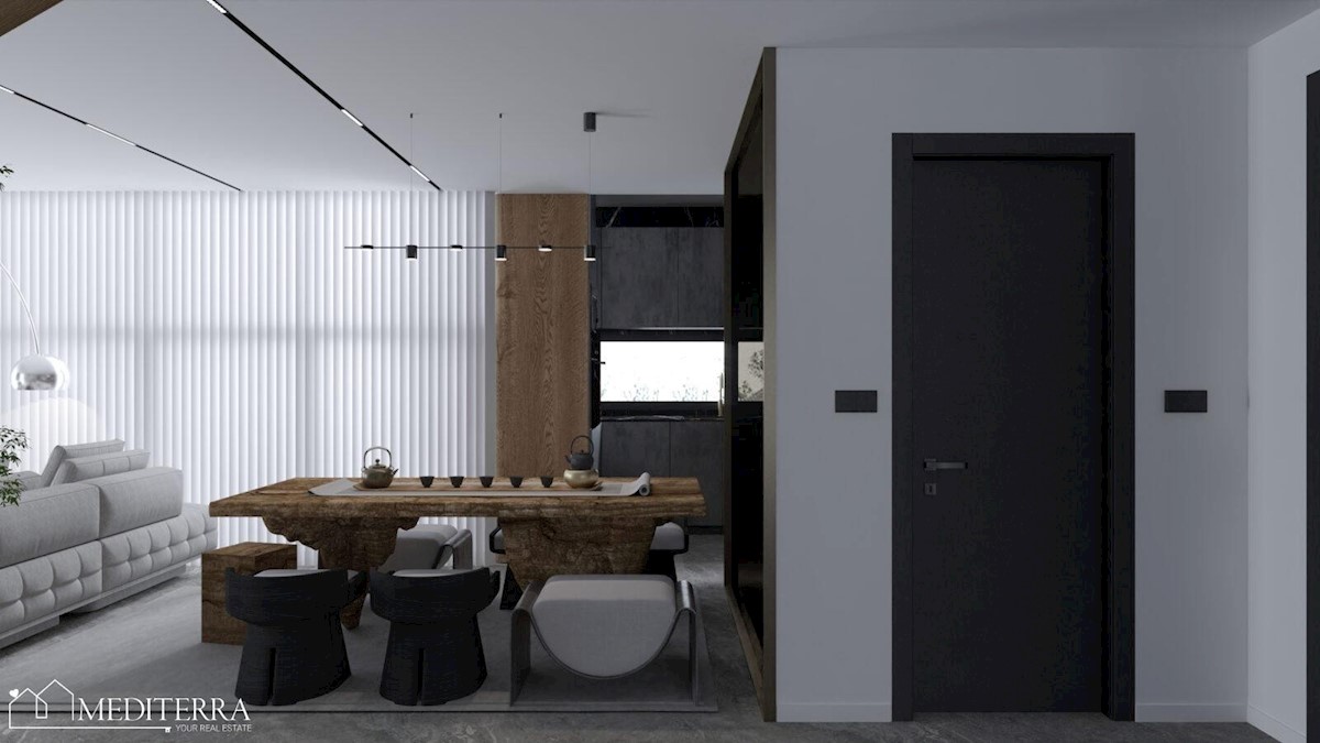 Moderna novogradnja, dvoetažni apartma D s pogledom na morje, blizu Poreča, Istra