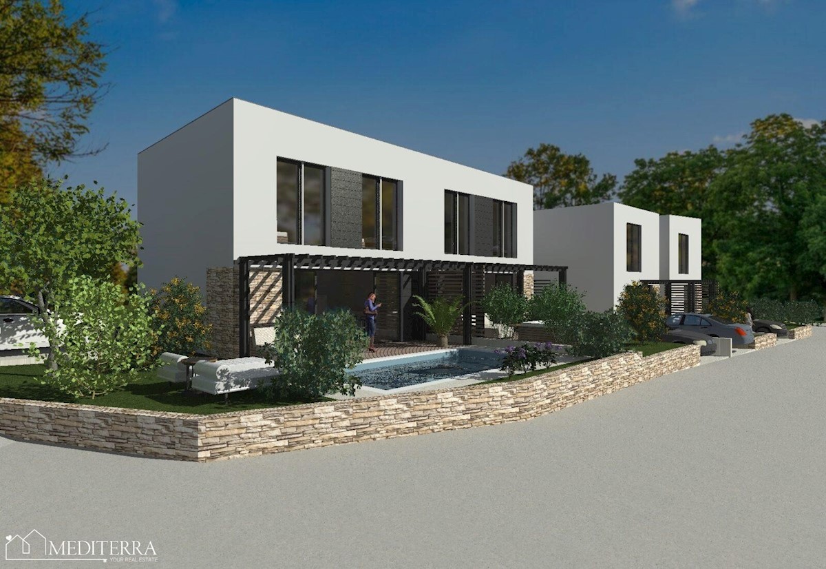 Moderna vrstna hiša, novogradnja S3, Vabriga, Istra