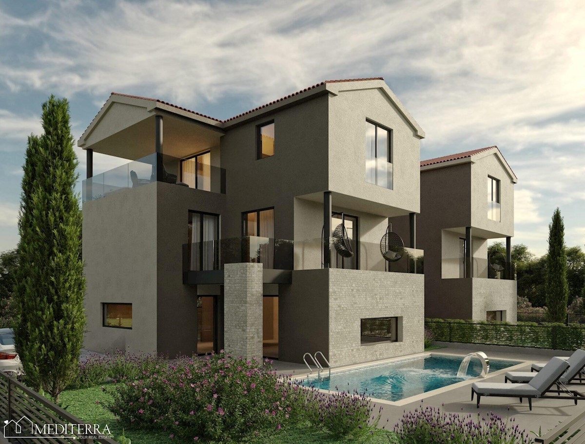 Nov projekt, vile z bazenom, s pogledom na morje, Novigrad, Istra