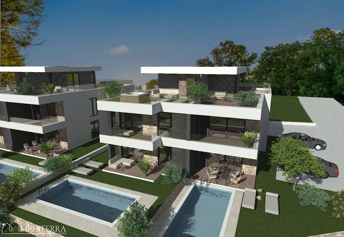 Apartma z bazenom na mirni lokaciji, blizu Novigrada, Istra