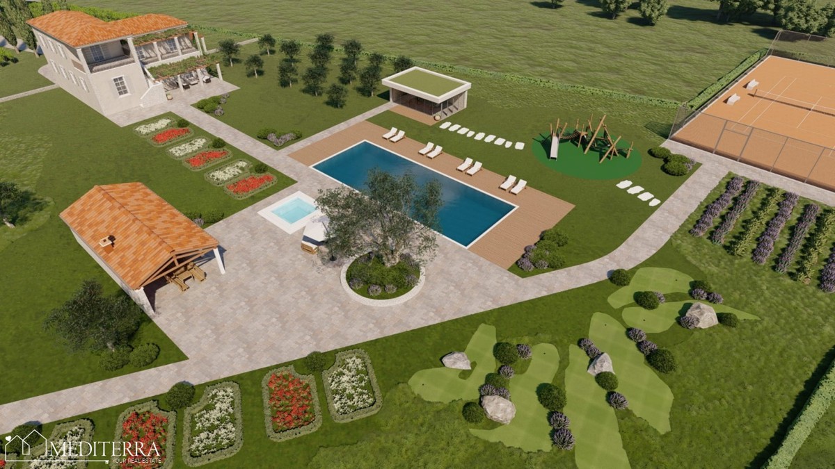 Investicijska priložnost v Istri – ekskluzivna parcela za posestvo (stancijo) ali turistični resort – PRILOŽNOST!sa