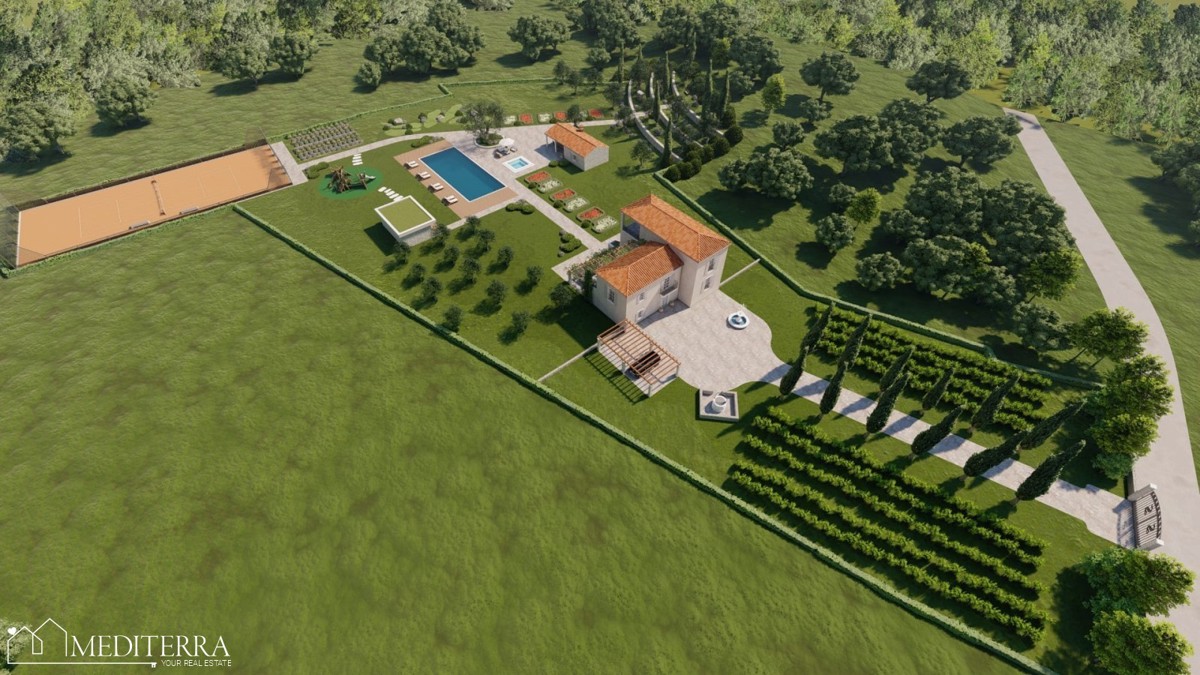 Investicijska priložnost v Istri – ekskluzivna parcela za posestvo (stancijo) ali turistični resort – PRILOŽNOST!sa