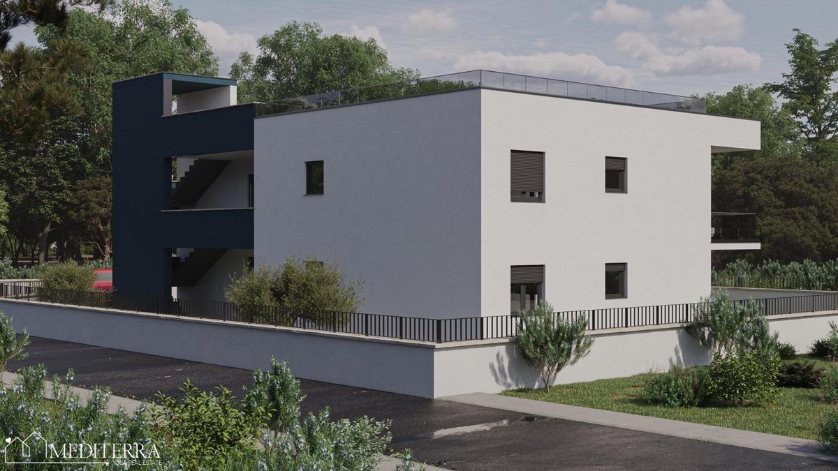 Apartma s strešno teraso in pogledom na morje, Novigrad, Istra