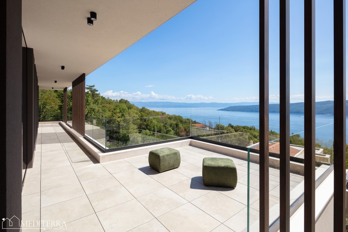 Vila s čudovitim razgledom na morje in otok Cres, Plomin, Istra