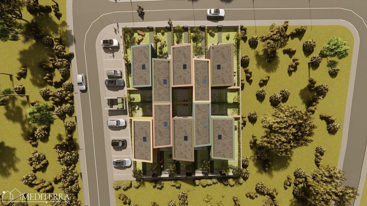 Vrstne hiše “Maj Townhouses” moderne arhitekture, Poreč