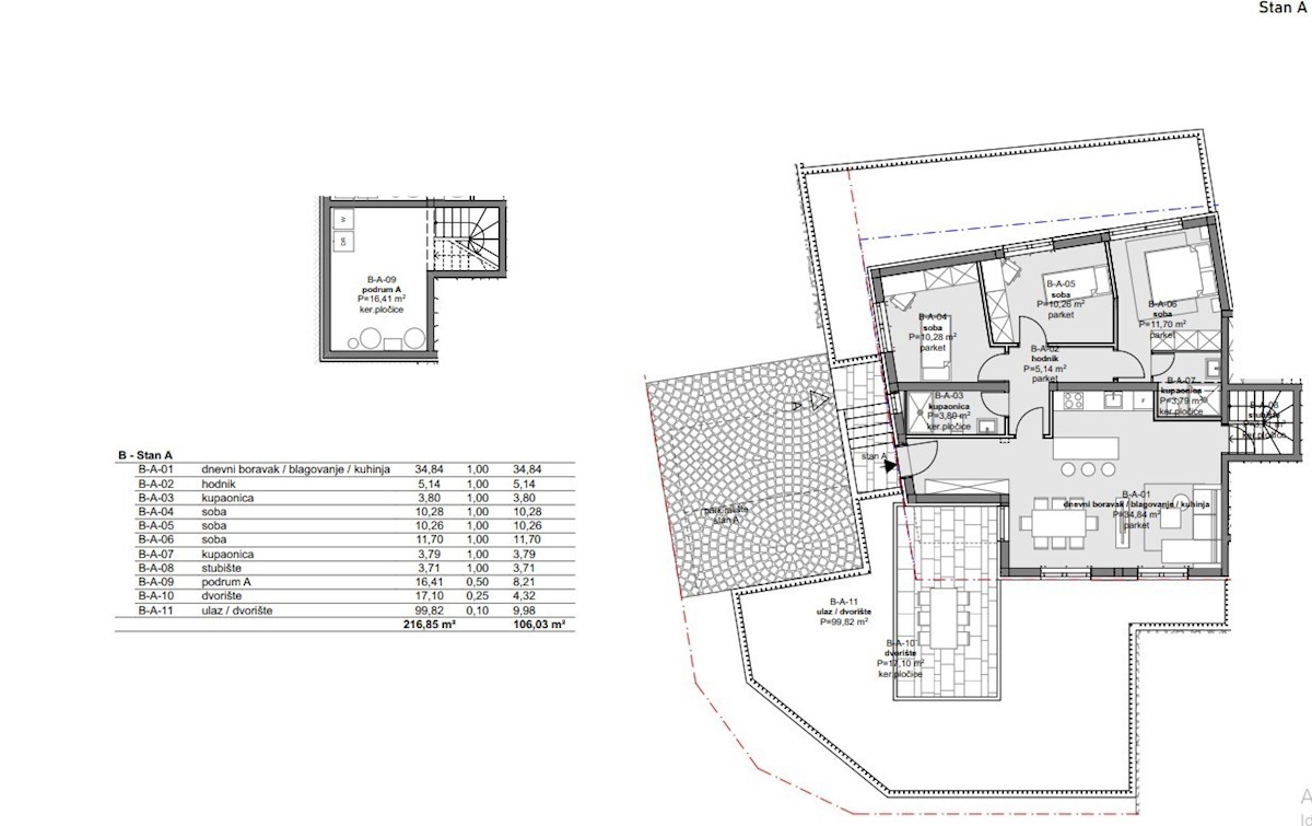 Pritlični apartma 106m2 na odlični lokaciji, Poreč, Istra