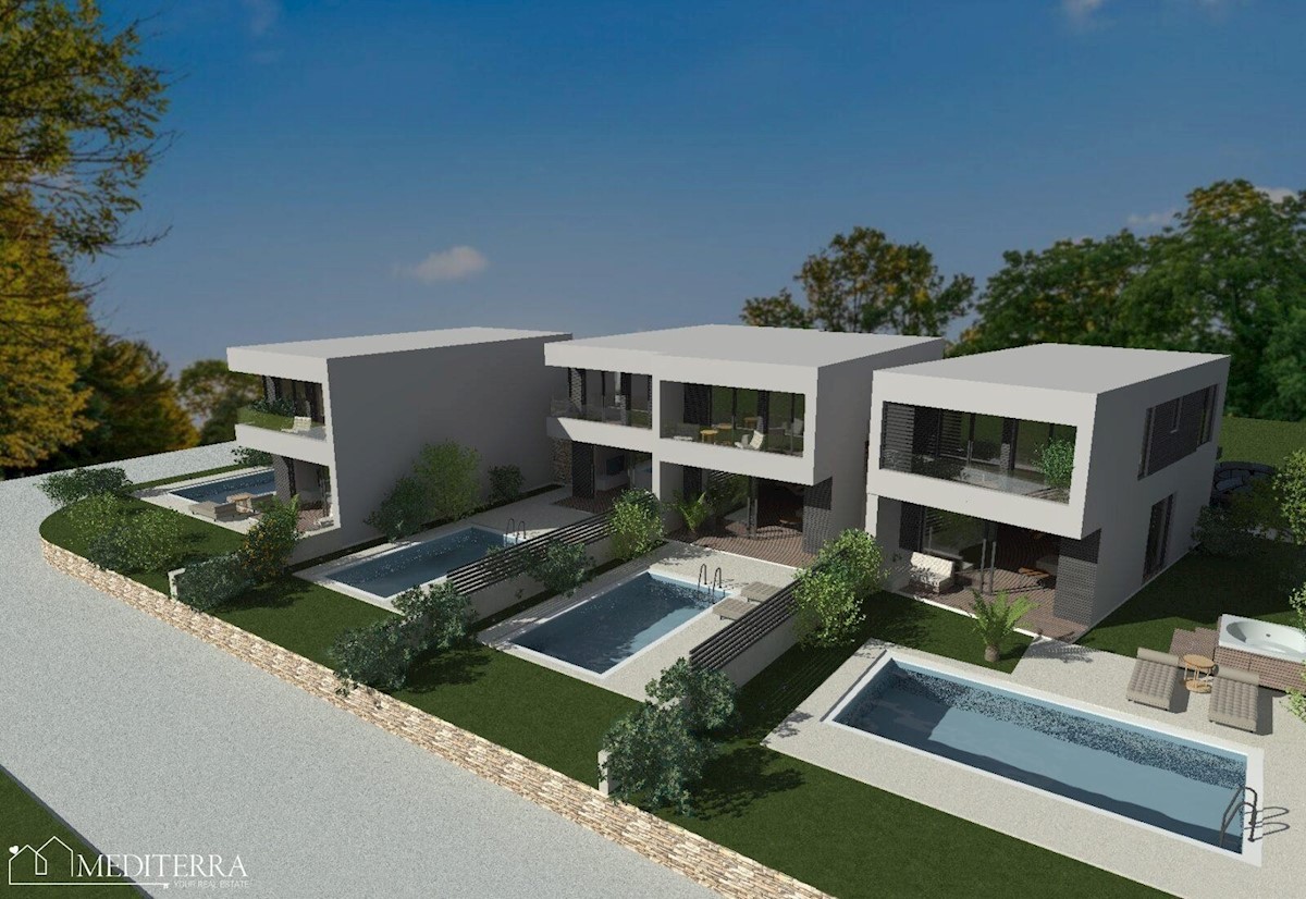 Contessa Residence 4., novogradnja z bazenom, Novigrad, Istra