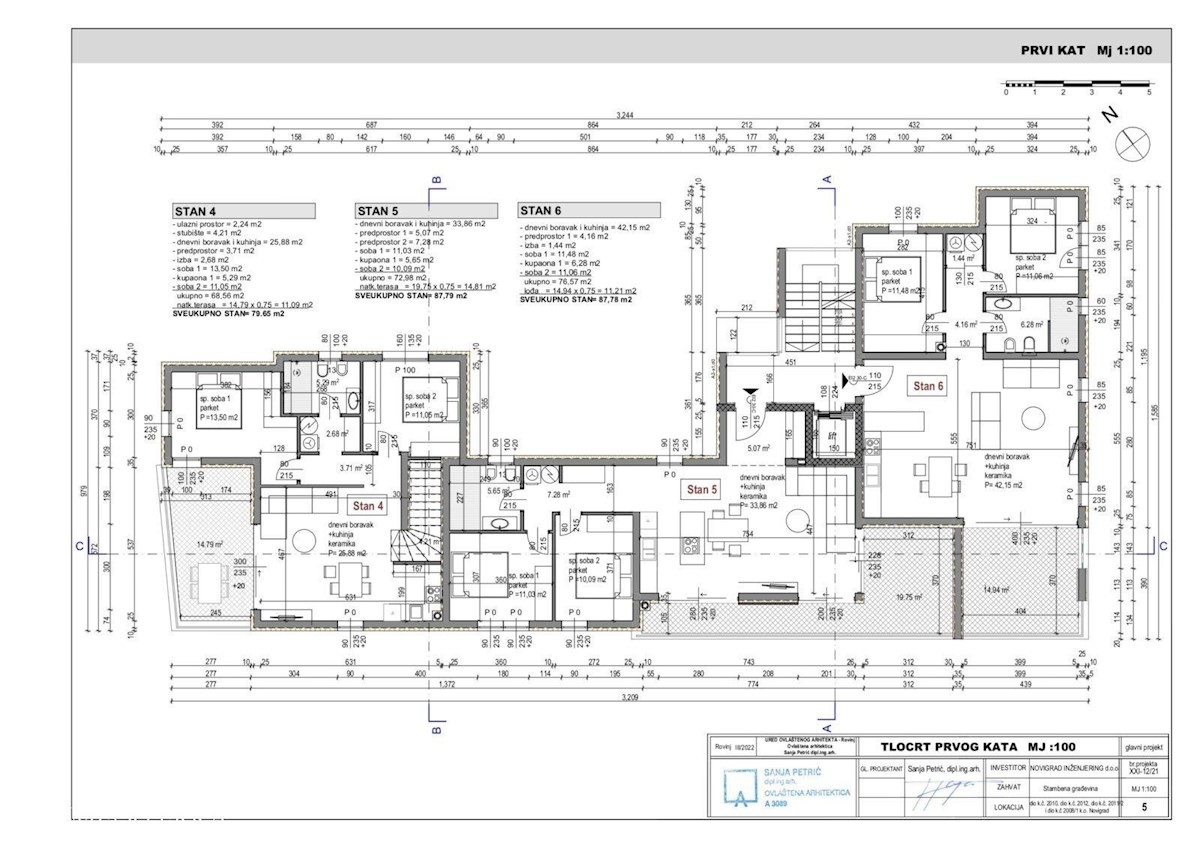 Apartma S4 v 1. nadstropju moderne novogradnje, Novigrad Istra