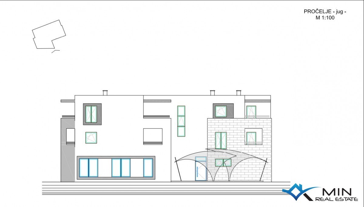 Zemljišče s projektom za gradnjo 5 apartmajev in gostinskega lokala - Brtonigla