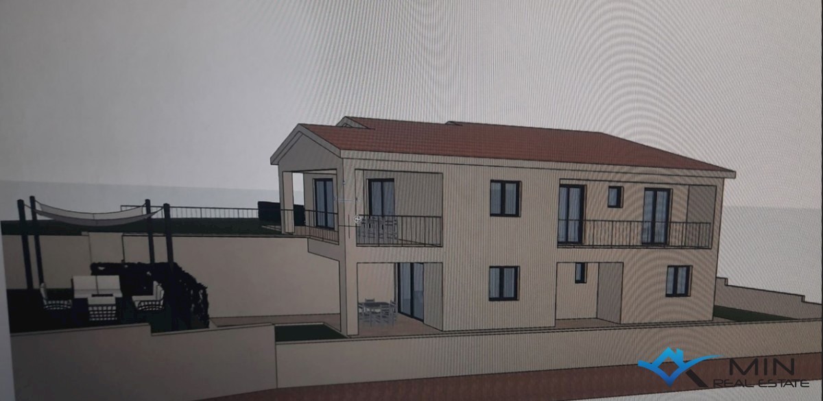 Zazidljivo zemljišče s projektom v Grožnjanu