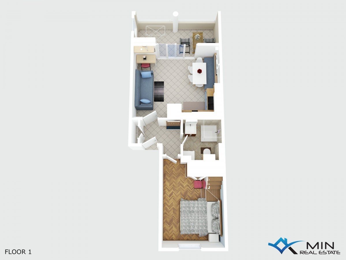 Apartma s pogledom na morje v Novigradu