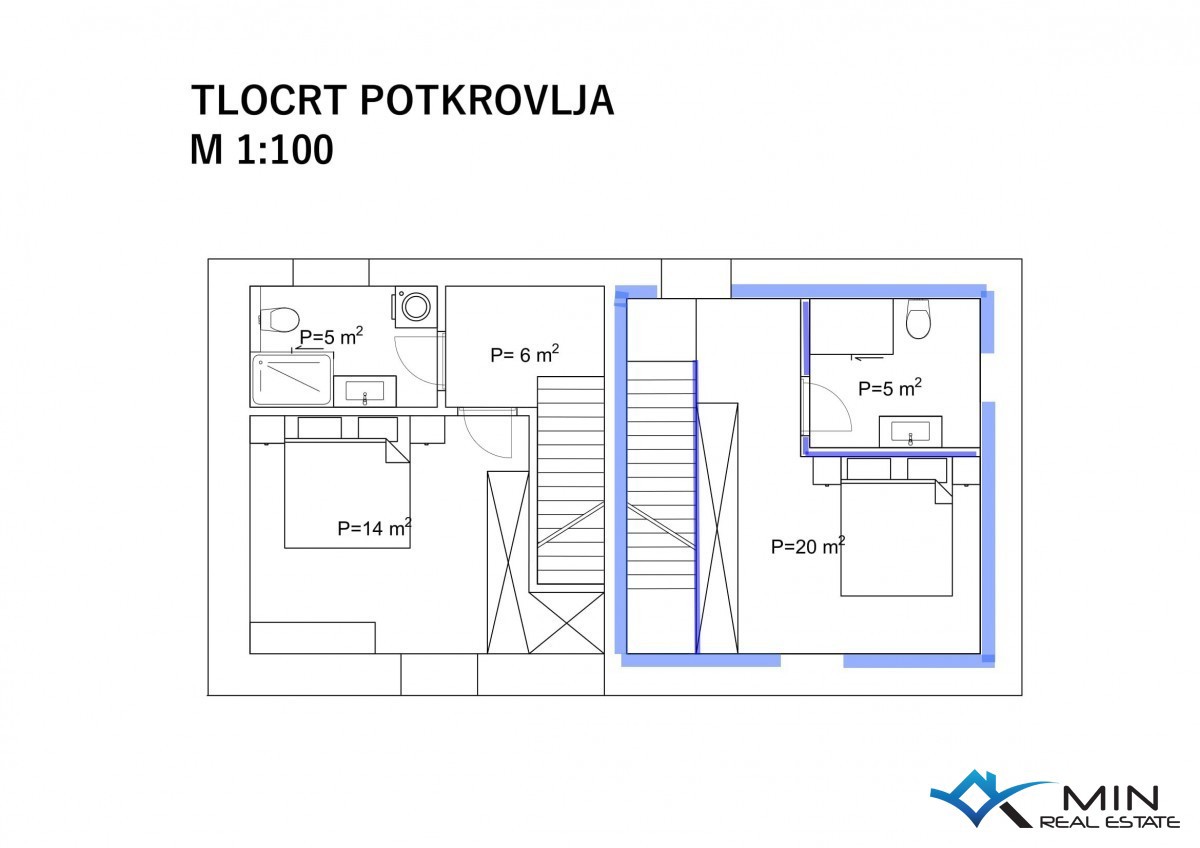 Vrstna hiša z vrtom in čudovitim pogledom na morje – Novigrad