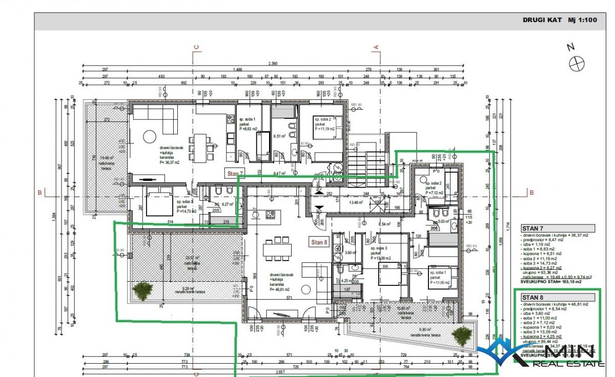 Luksuzno opremljen penthouse s pogledom na morje v Novigradu