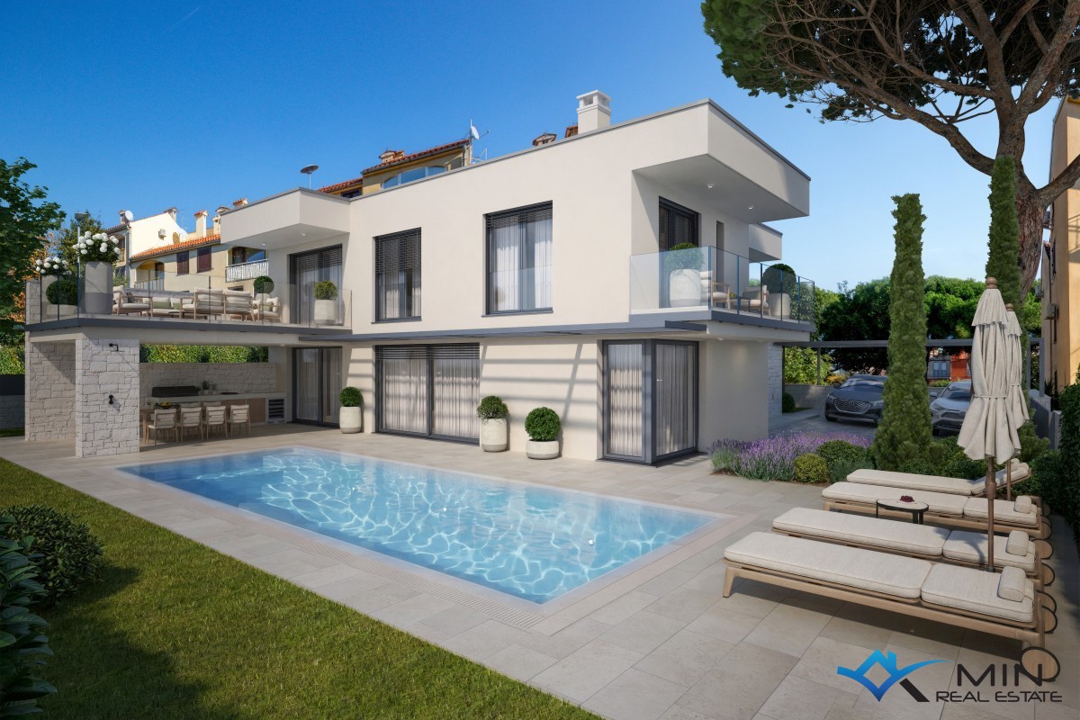 Luksuzna vila z bazenom 250 m od morja v Novigradu