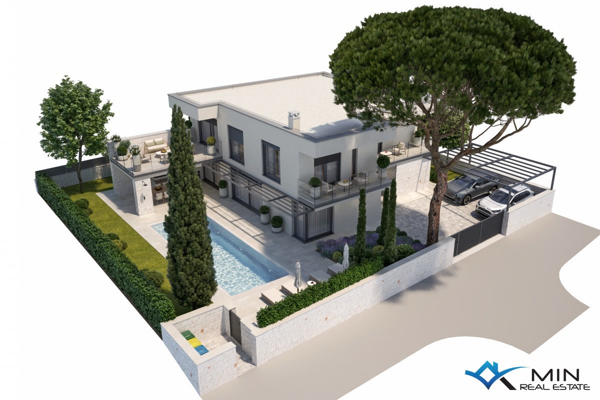 Luksuzna vila z bazenom 250 m od morja v Novigradu