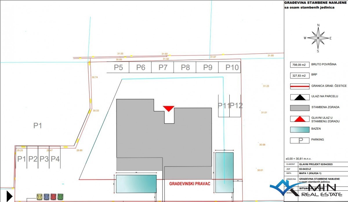Udobno stanovanje s 3 spalnicami in bazenom v Novigradu (S1)