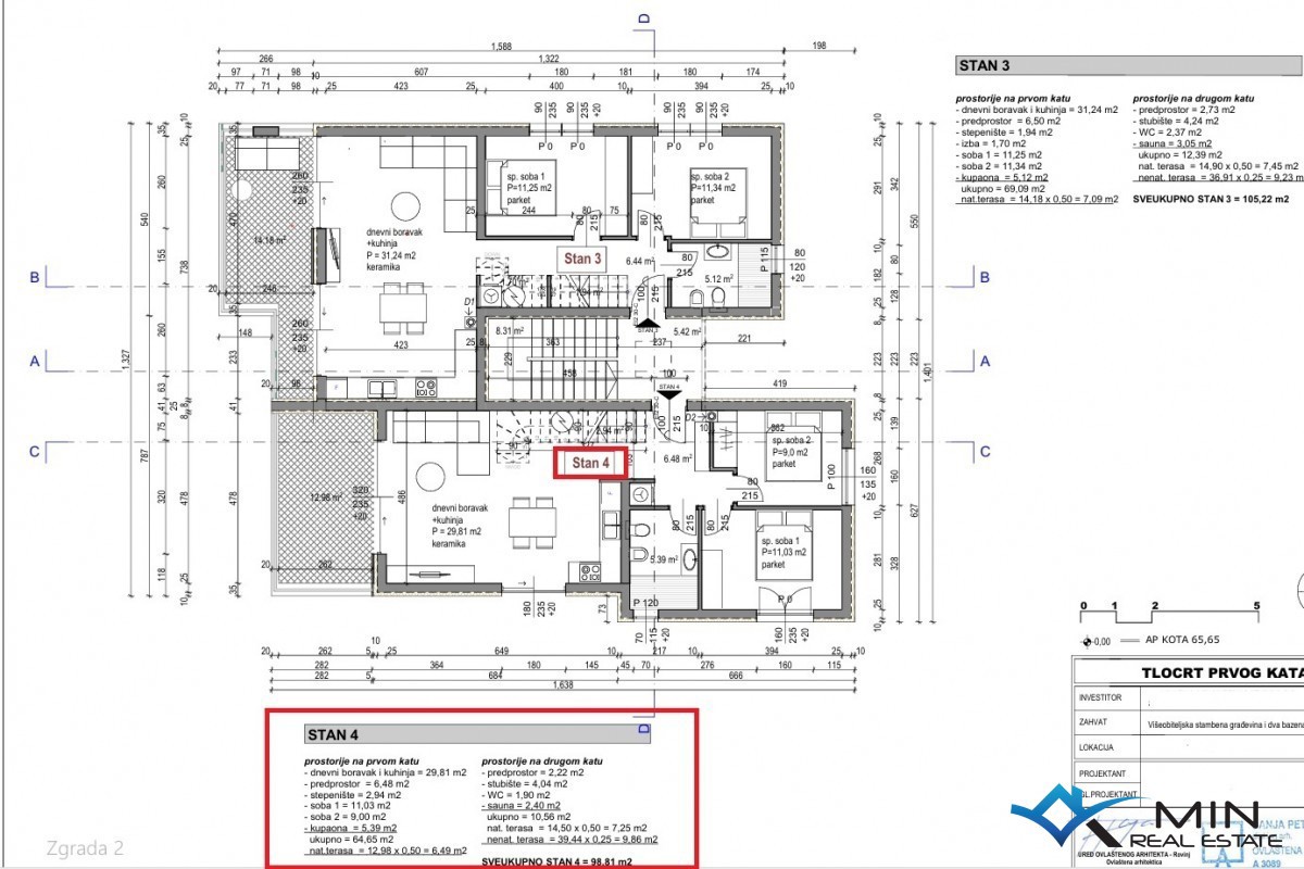 Apartma s strešno teraso in pogledom na morje - Tar (Vabriga) Z2-S4