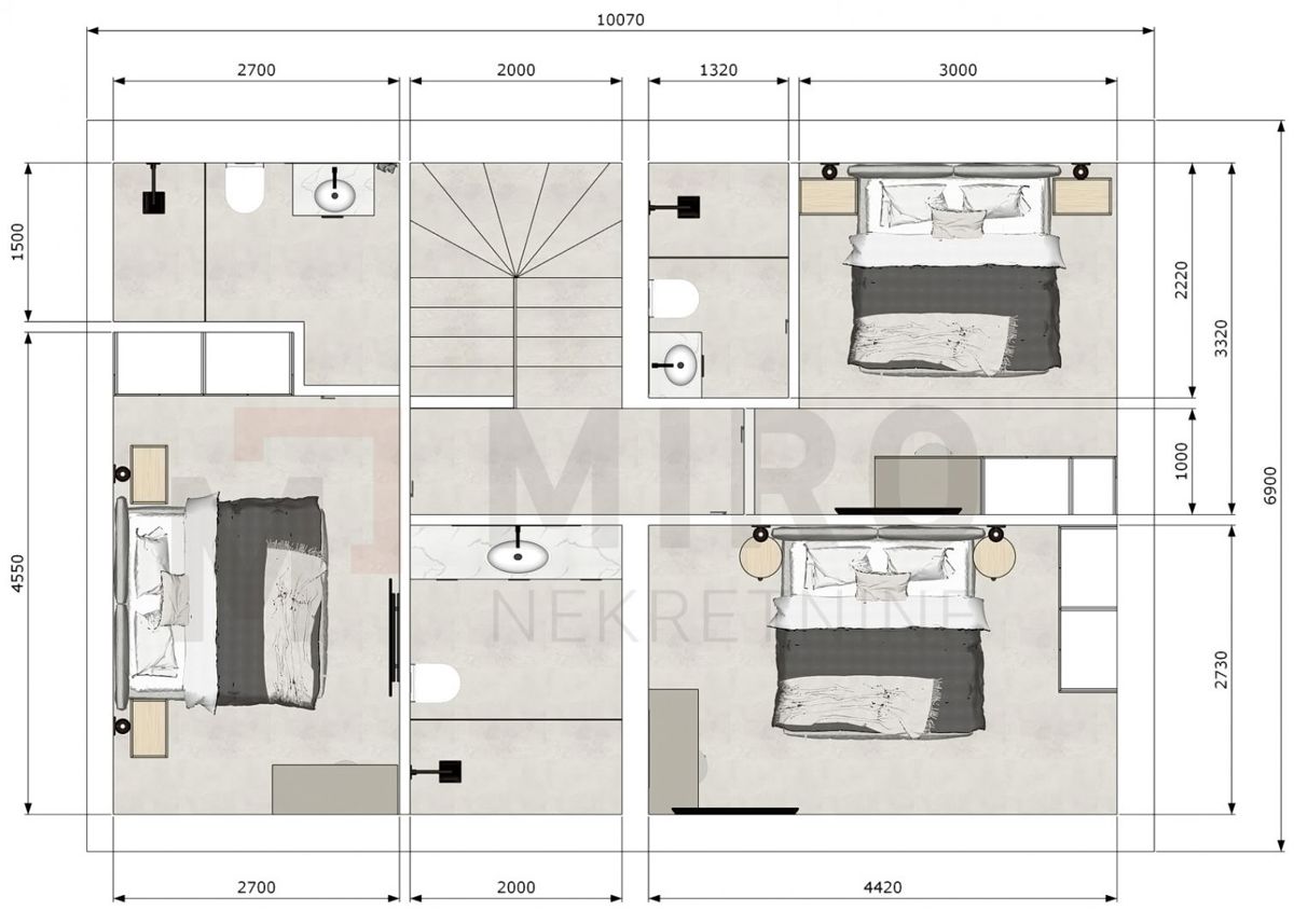 Malinska, nova polpritlična hiša z bazenom, NAPRODAJ!