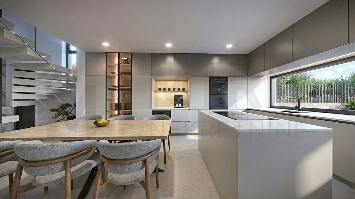 Malinska, nova polpritlična hiša z bazenom, NAPRODAJ!