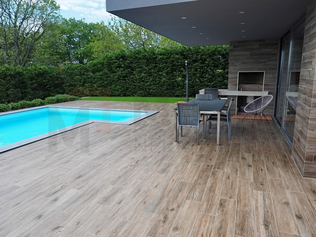 Krk, okolica, luksuzna moderna vila z bazenom in odprtim pogledom, PRODAJA!