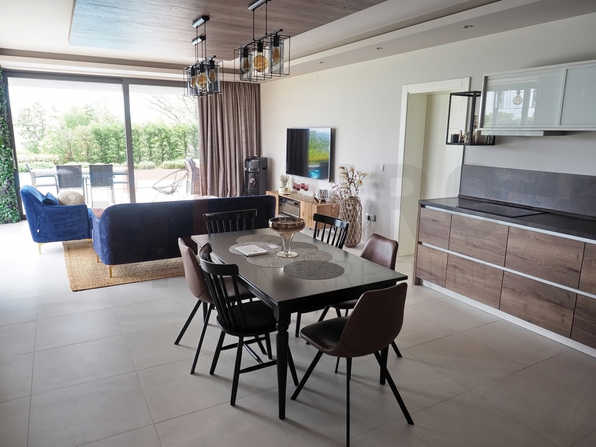 Krk, okolica, luksuzna moderna vila z bazenom in odprtim pogledom, PRODAJA!