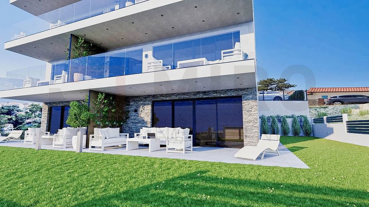 Vrbnik, dva apartmaja v gradnji s pogledom na morje, NAPRODAJ!