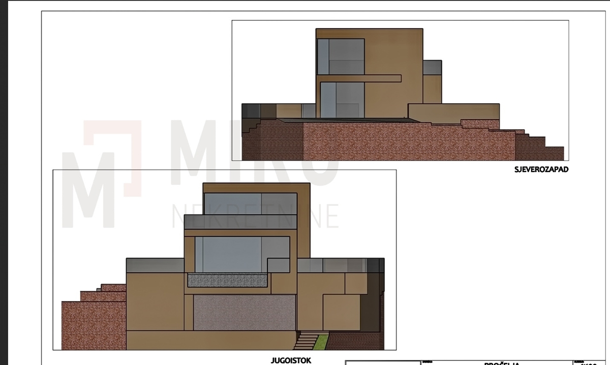 Opatija, Ičići, zemljišče z gradbenim dovoljenjem in projektom za moderno hišo