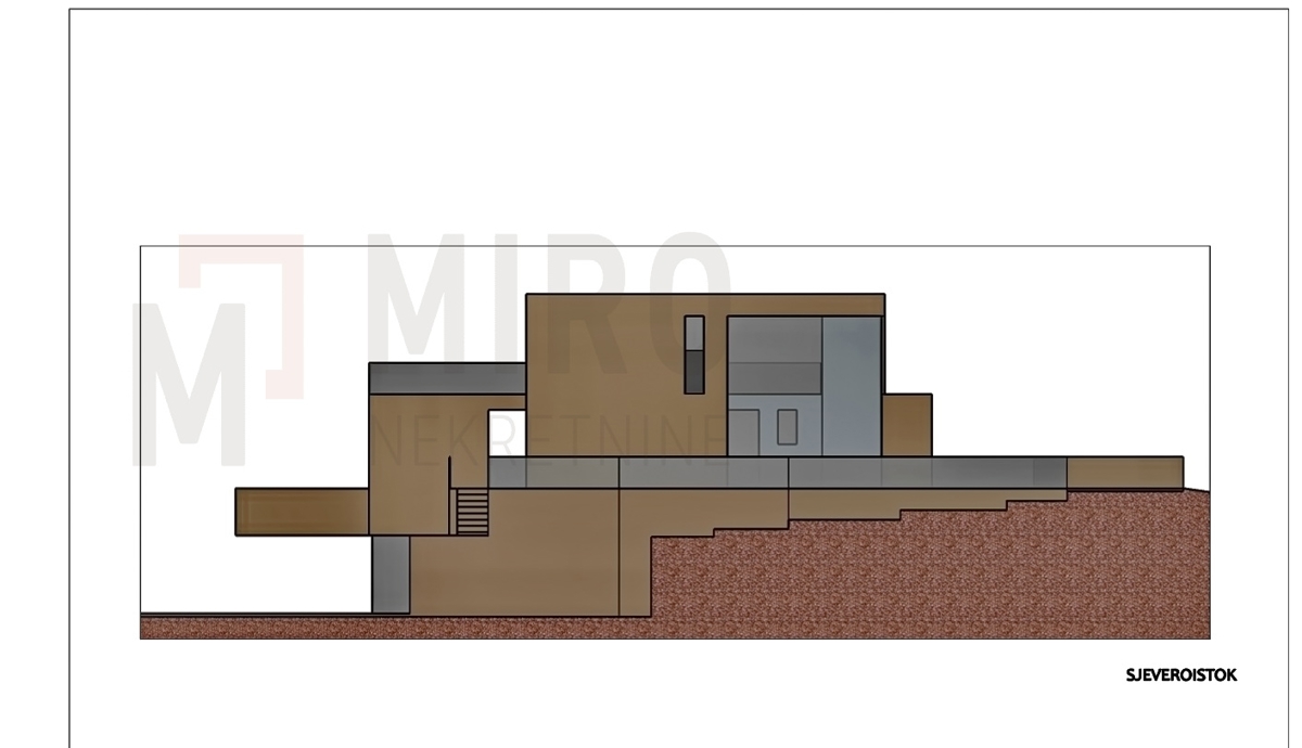 Opatija, Ičići, zemljišče z gradbenim dovoljenjem in projektom za moderno hišo