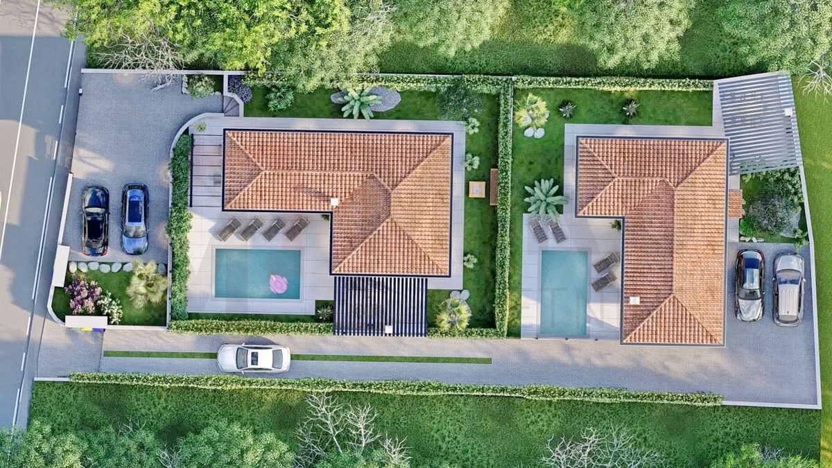 Malinska, novogradnja, atraktivna hiša s pogledom na morje!