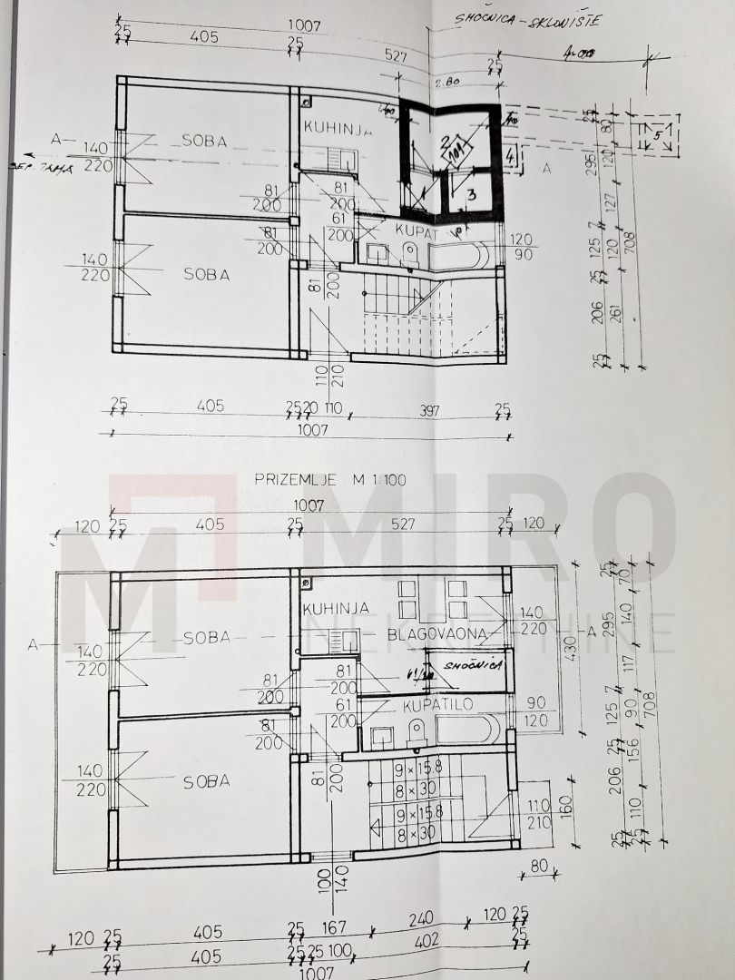 Njivice, hiša dvojček z 3 apartmajem in pomožnim objektom, PRODAMO!