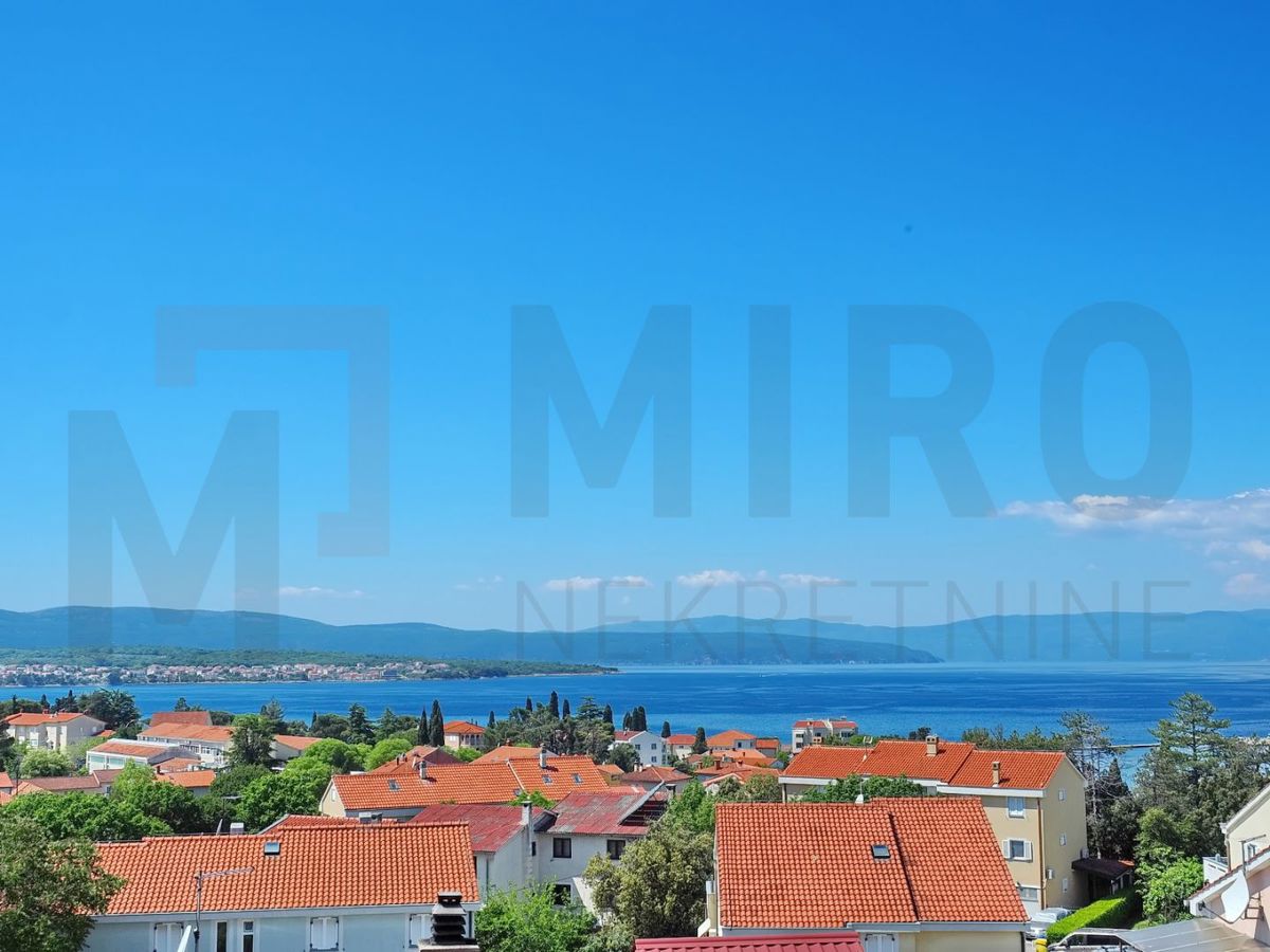 Malinska, dvosobno stanovanje z odprtim pogledom na morje!