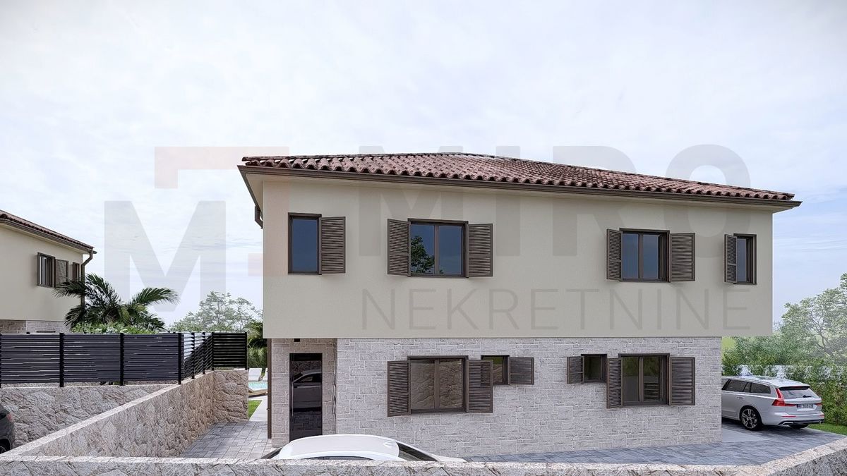 Krk, okolica, gradbeno zemljišče s projektno dokumentacijo!