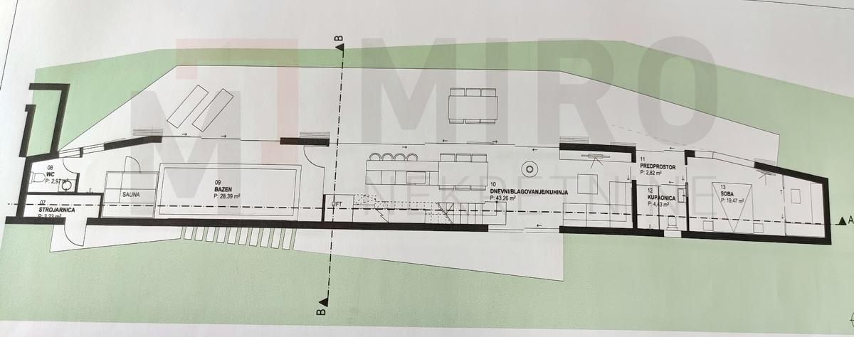 Vrbnik, zazidljivo zemljišče z idejno zasnovo za gradnjo moderne edinstvene nepremičnine, PRODAJA!