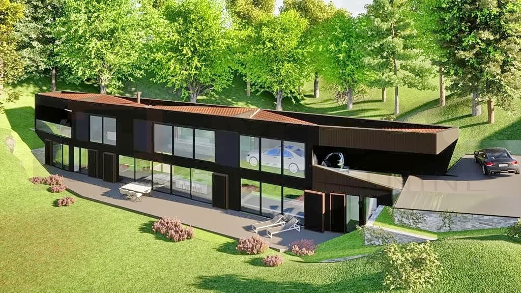 Vrbnik, zazidljivo zemljišče z idejno zasnovo za gradnjo moderne edinstvene nepremičnine, PRODAJA!