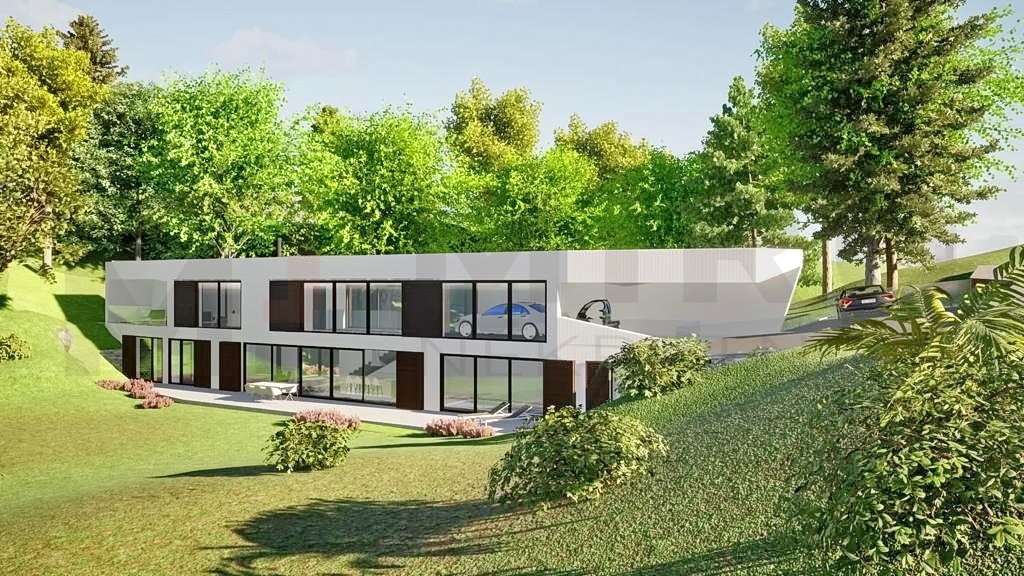 Vrbnik, zazidljivo zemljišče z idejno zasnovo za gradnjo moderne edinstvene nepremičnine, PRODAJA!
