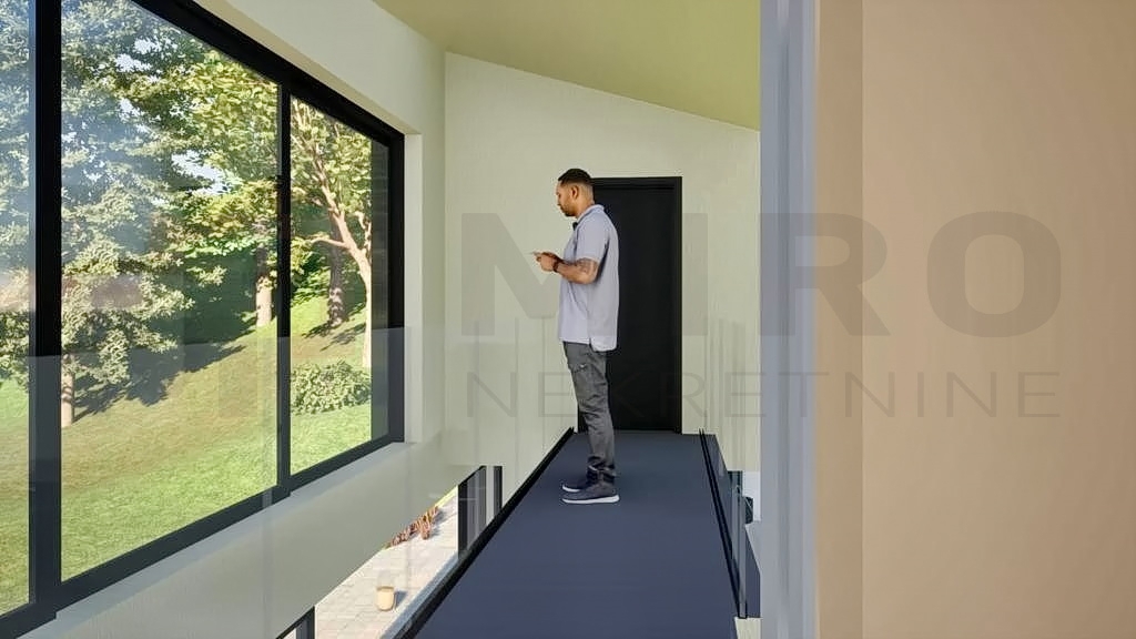Vrbnik, zazidljivo zemljišče z idejno zasnovo za gradnjo moderne edinstvene nepremičnine, PRODAJA!