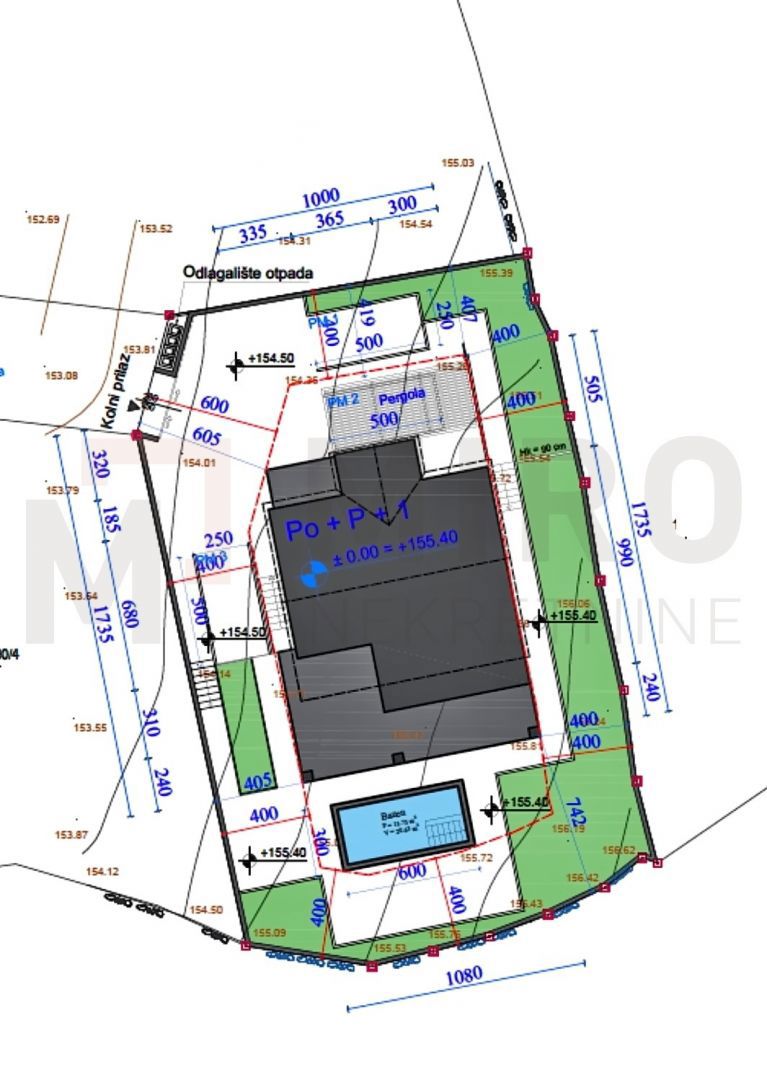 Krk, okolica, gradbeno zemljišče s projektno dokumentacijo in gradnja v teku!