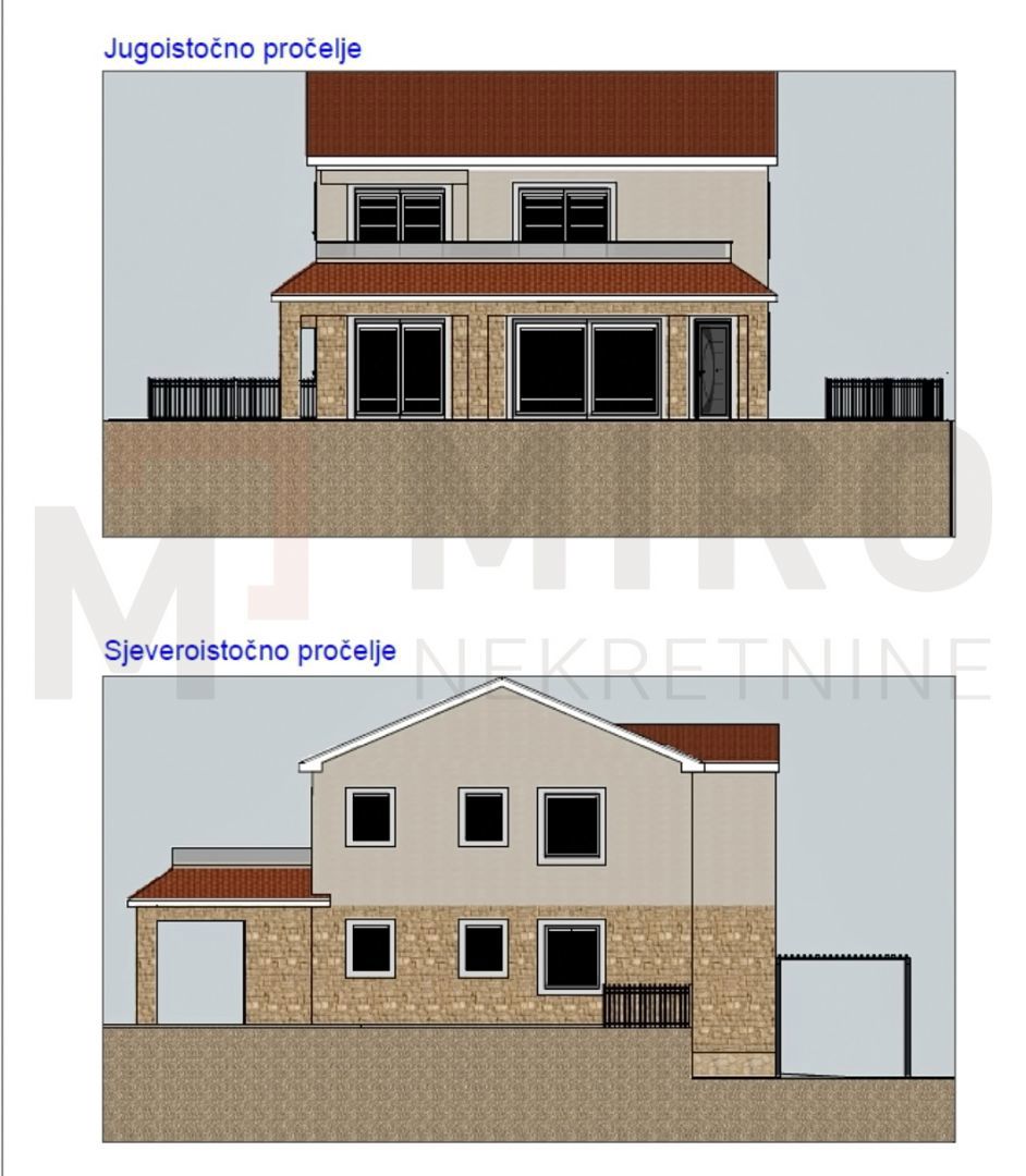 Krk, okolica, gradbeno zemljišče s projektno dokumentacijo in gradnja v teku!