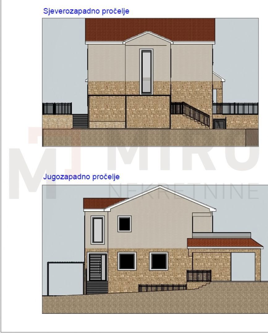 Krk, okolica, gradbeno zemljišče s projektno dokumentacijo in gradnja v teku!