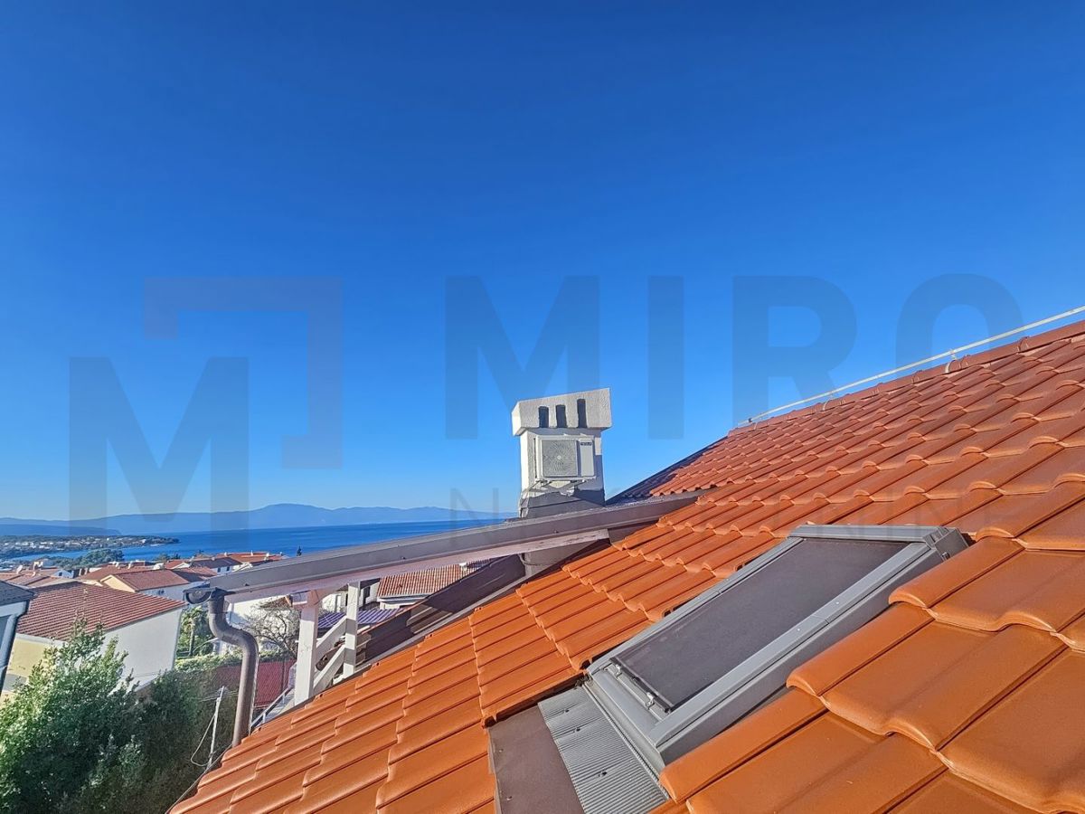 Malinska, opremljeno dvosobno stanovanje s pogledom na morje!