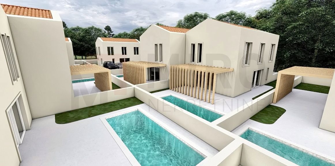 Dobrinj, okolica, gradbeno zemljišče z idejnim projektom!